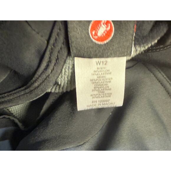 Castelli Bib Cycling Pants S Padded Cycling Bike Reflective Fleece lined R12 - Picture 4 of 9
